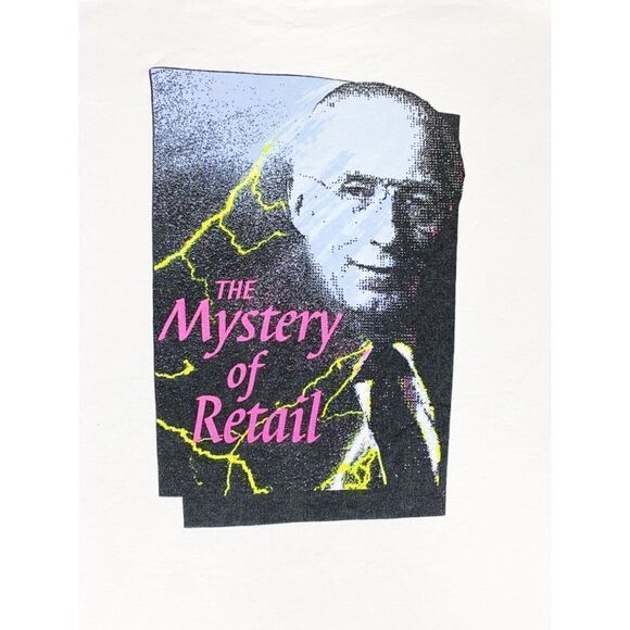 Vintage 1995 Meijer Outlook T-Shirt White XL Grocery Store The Mystery of Retail - Picture 4 of 10